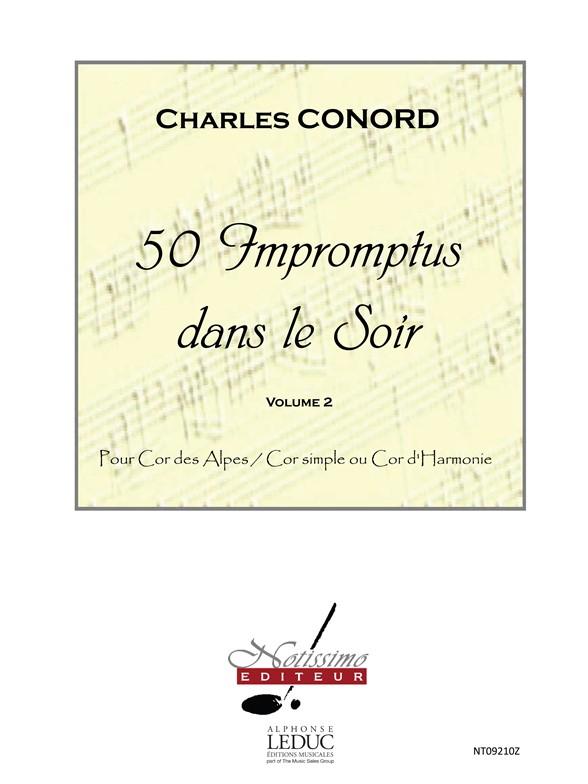 50 Impromptus dans le soir, cor des Alpes, vol. 2. 9790560382838