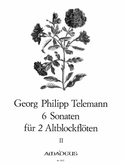 Six Sonatas for Two Treble Recorders, vol. 2. 9790015242700 Six Sonatas for Two Treble Recorders, vol. 2. 9790015242700