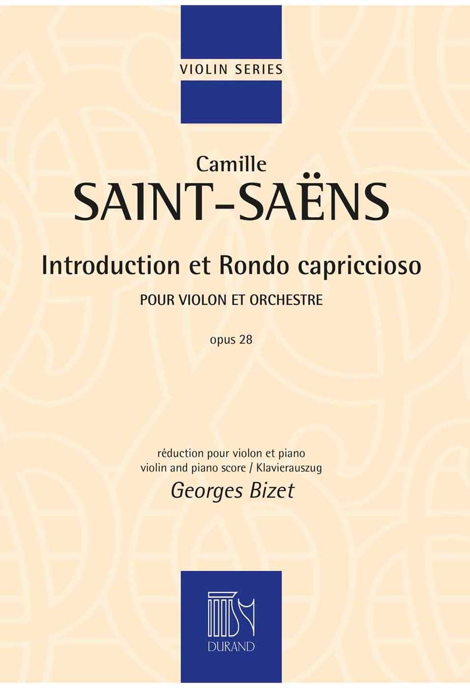 Introduction et Rondo Capriccioso opus 28: réduction pour violon et piano par Georges Bizet
