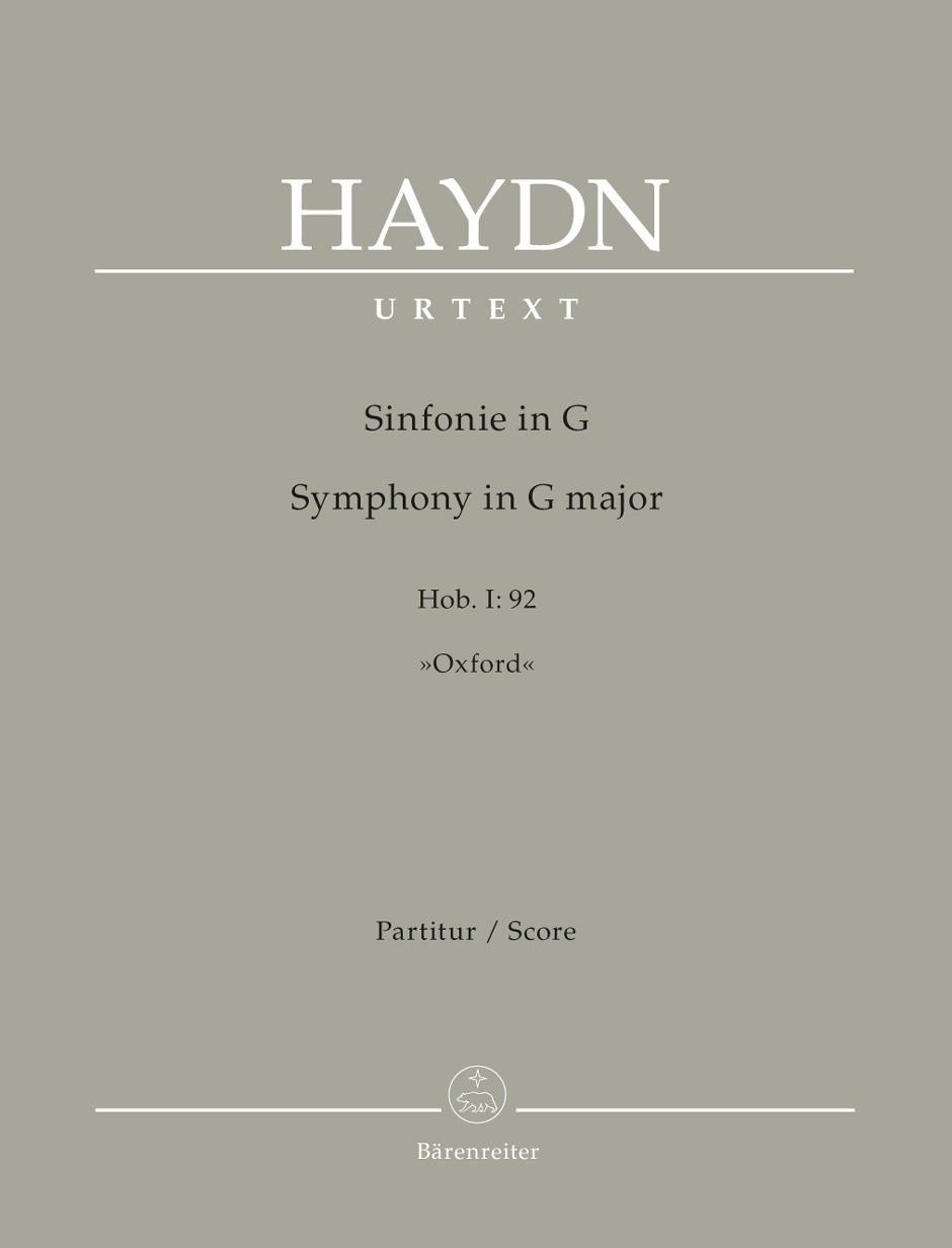 Symphony No. 92 In G Oxford, Orchestra, Score. 9790006559886