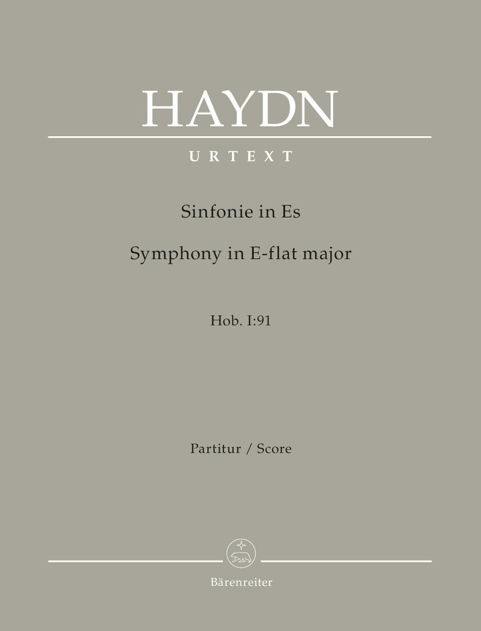 Symphony No. 91 E-flat major Hob. I, Orchestra, Score. 9790006559602