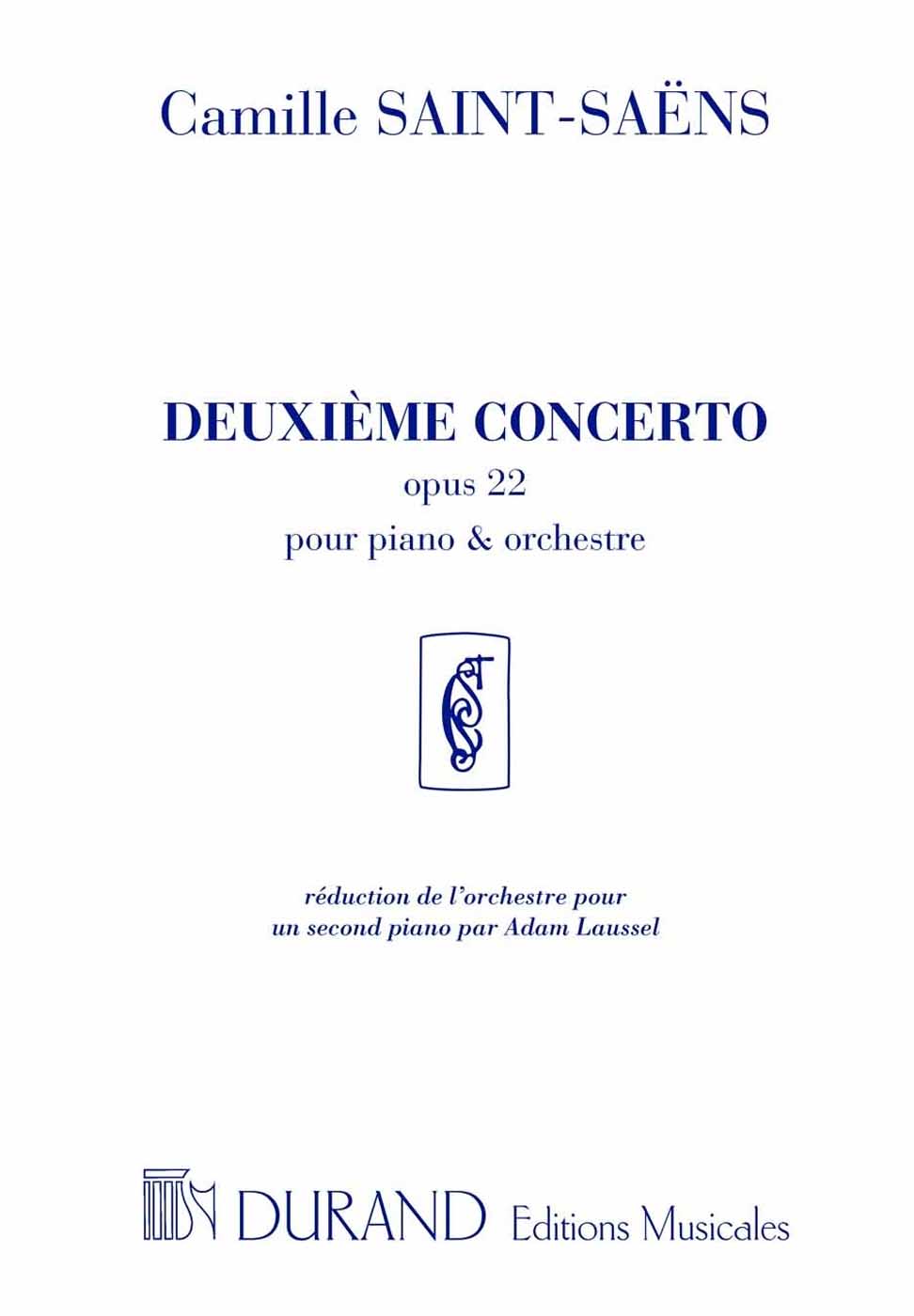 Deuxième Concerto opus 22 : réduction de l'orchestre pour un second piano par Adam Laussel