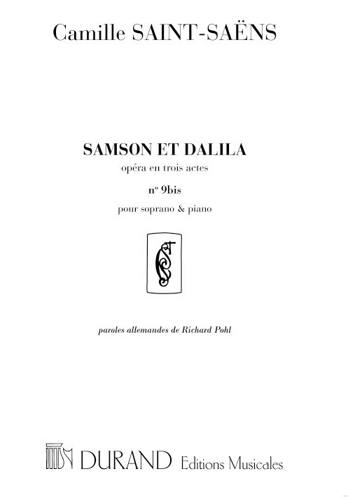 Samson et Dalila nº 9 bis, Le Méme, soprano et piano