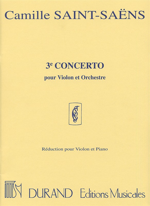 3e Concerto, réduction pour Violon et Piano