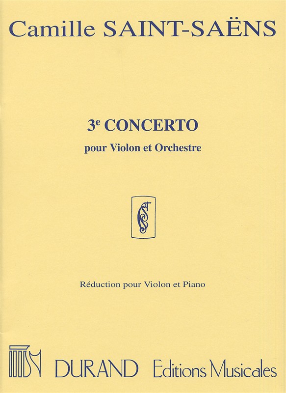 3e Concerto, réduction pour Violon et Piano. 9790044019458