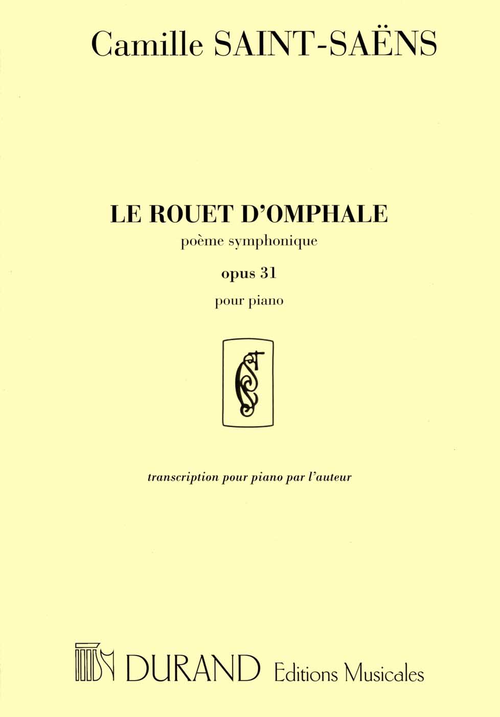 Rouet d'Omphale, poème symphonique opus 31, piano. 9790044019991