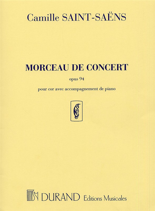 Morceau de concert opus 94, cor en Fa et piano. 9790044026319