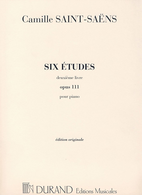 Six études opus 111, deuxième livre, pour piano - édition originale