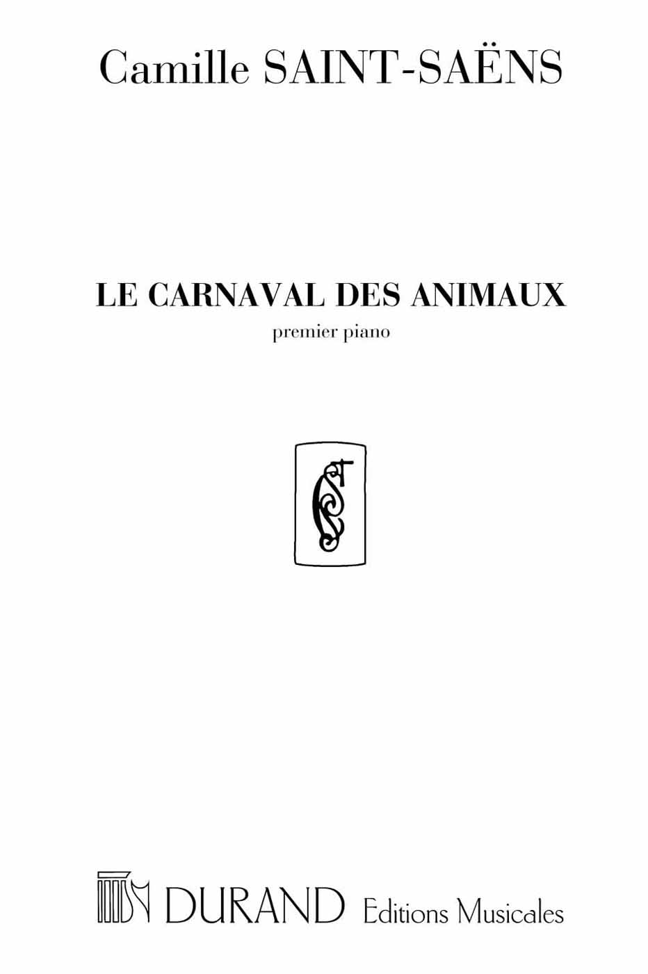 Le Carnaval des animaux, premier piano