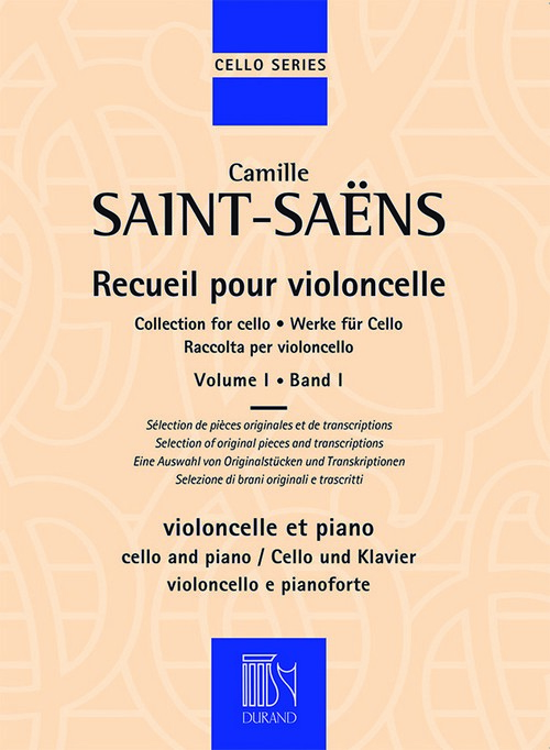 Récueil pour violoncelle, vol 1, pour violoncelle et piano. 9790044082360