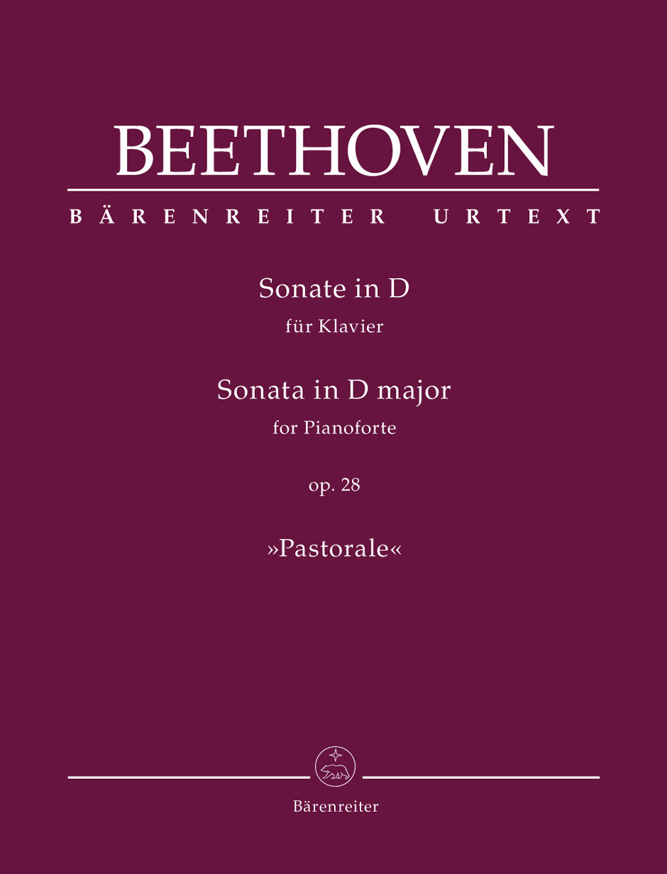 Piano Sonata In D Op. 28 "Pastorale", with notes on performance practice by Jonathan del Mar and Misha Donat. 9790006561872