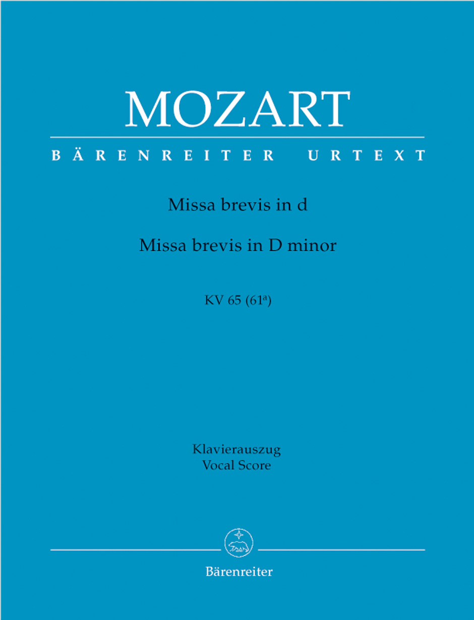 Missa brevis in D Minor K.65, Piano Reduction