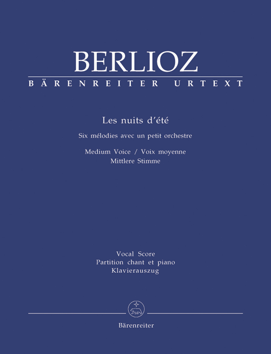 Les nuits d'été, for solo voice and orchestra, op. 7 Hol. 81B / Six Songs, Reduction for Medium Voice and Piano. 9790006506033