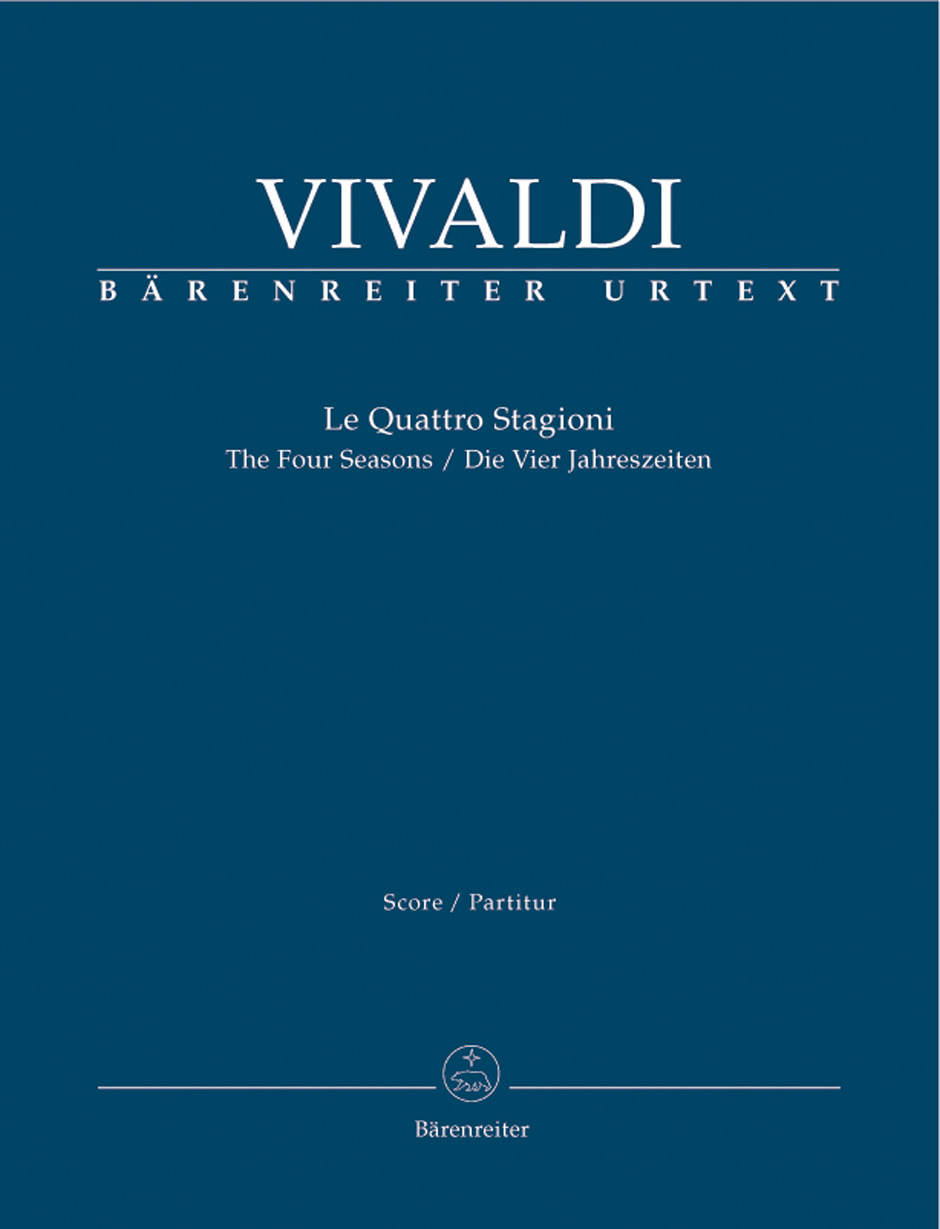 The Four Seasons, for Solo Violin, 2 Violins, Viola and Bass Continuo, Full Score