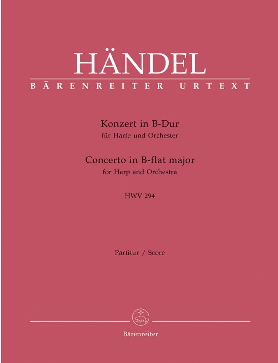 Konzert In B-Dur für Harfe und Orchester, HWV 294, Score. 9790006520831