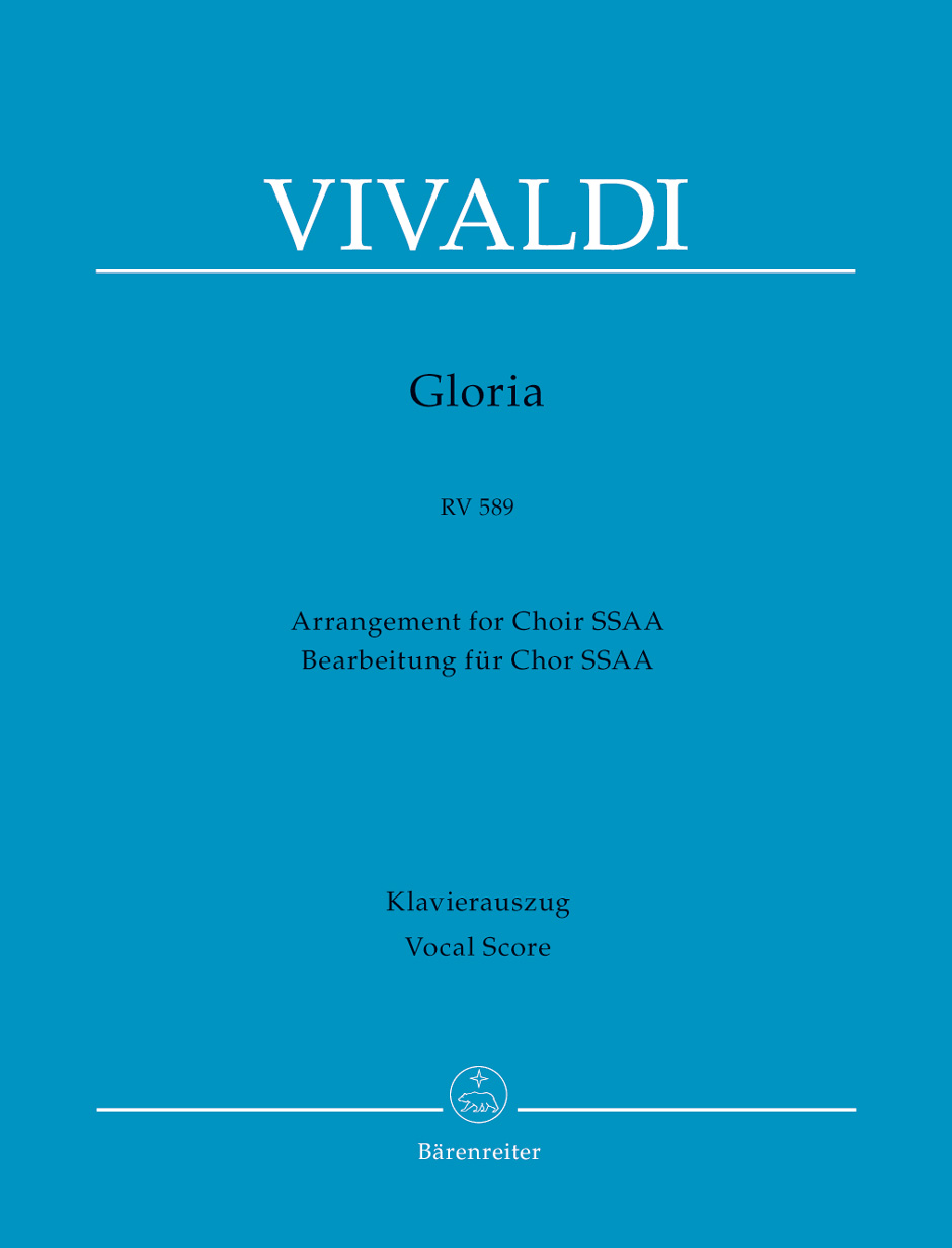 Gloria RV 589, SSAA and Piano. 9790006541676 Gloria RV 589, SSAA and Piano. 9790006541676
