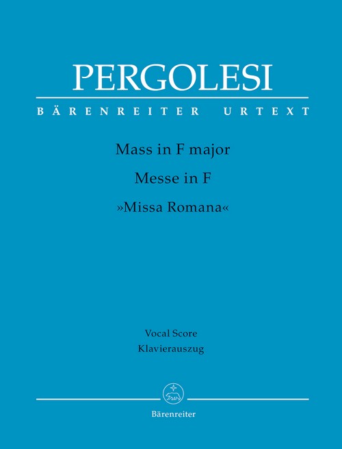 Mass in F major, Missa romana, 2 or 4 Mixed Choirs and Orchestra, Vocal Score