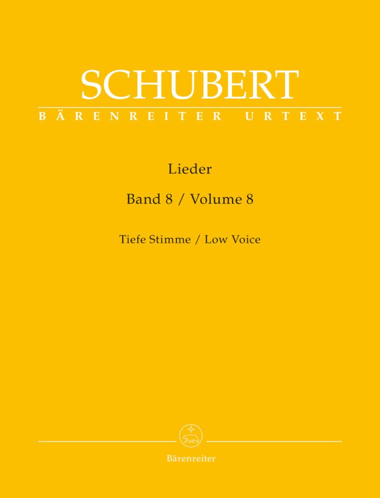 Lieder Volume 8, D 262 - D 323, Low Voice and Piano. 9790006530793