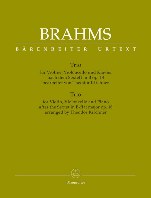 Piano Trio Based on the Sextet In B-flat, op. 18, for Violin, Violoncello and Piano. 9790006494088 Piano Trio Based on the Sextet In B-flat, op. 18, for Violin, Violoncello and Piano. 9790006494088