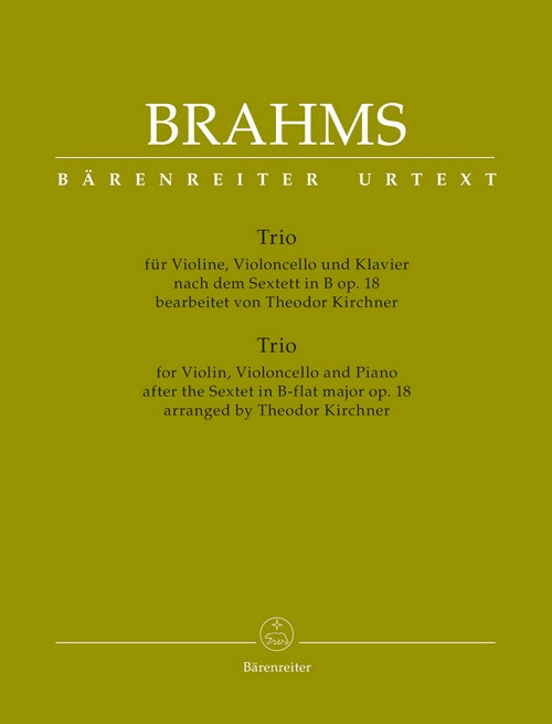 Piano Trio Based on the Sextet In B-flat, op. 18, for Violin, Violoncello and Piano. 9790006494088