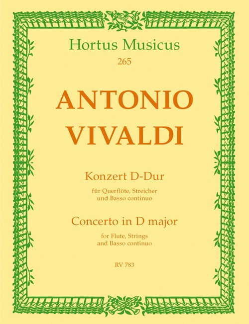 Concerto in D major, for Flute, Strings and Basso Continuo