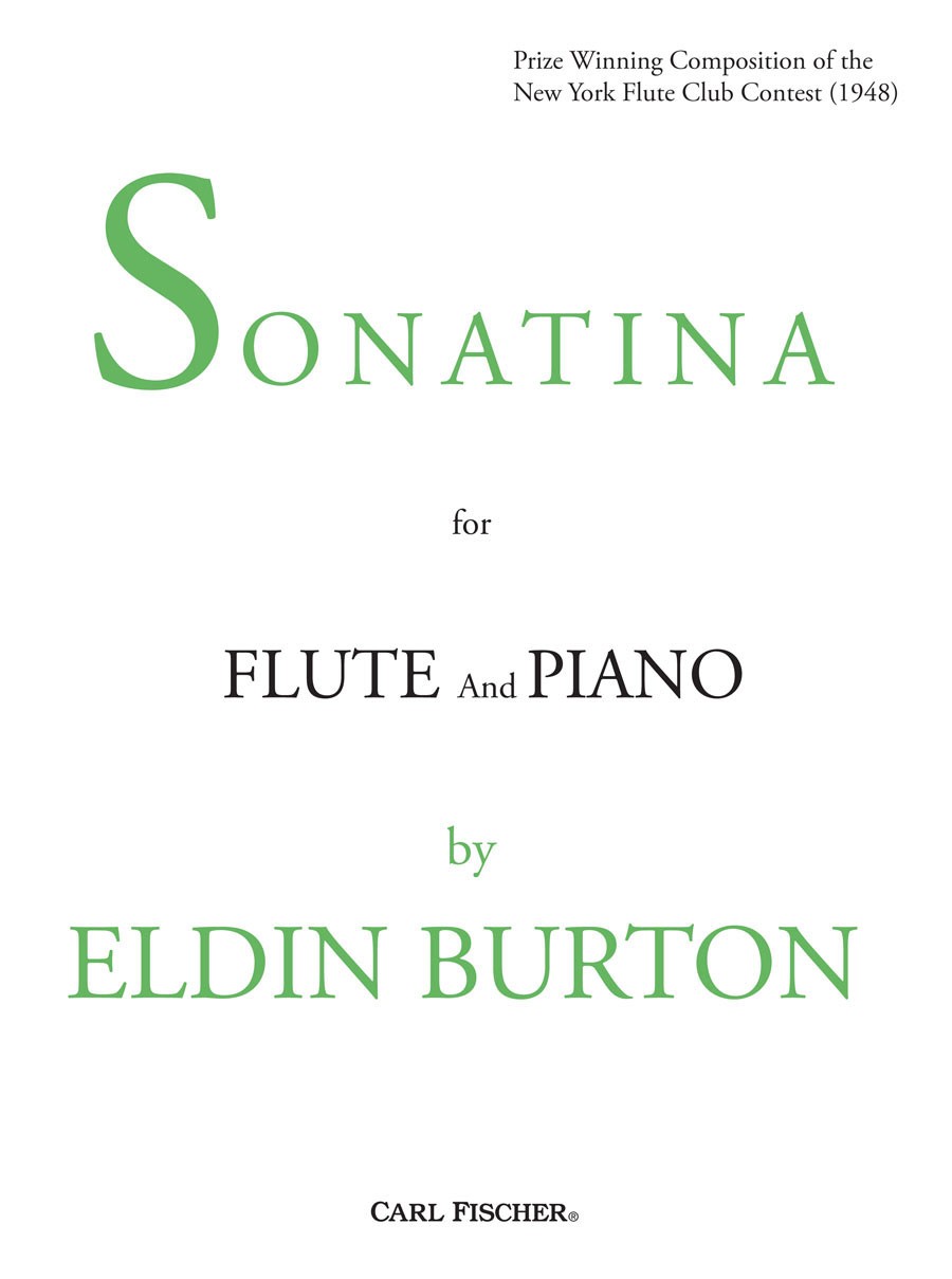 Sonatina for Flute and Piano. 9780825810336