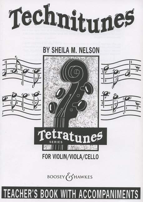 Technitunes, for violin, viola, cello or double bass and piano, teacher's book. 9790060039614