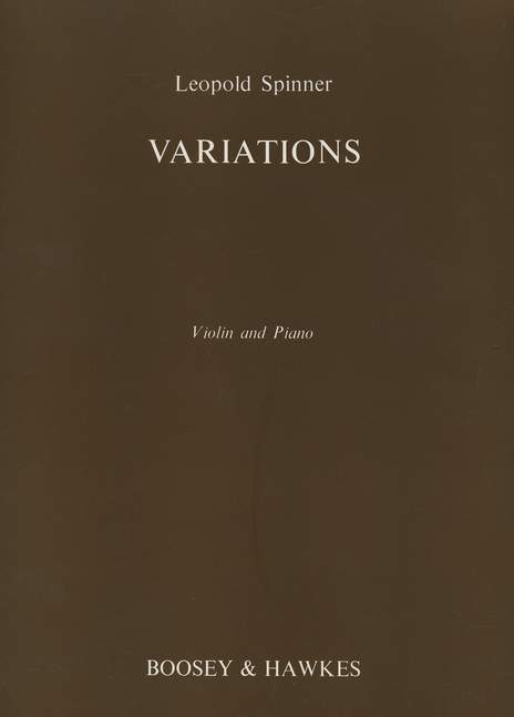 Variations op. 19, for violin and piano