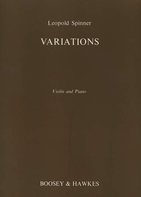 Variations op. 19, for violin and piano
