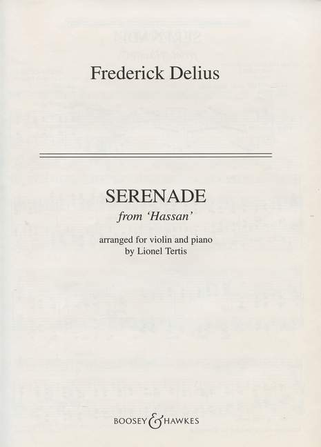 Serenade, from Hassan, for violin and piano