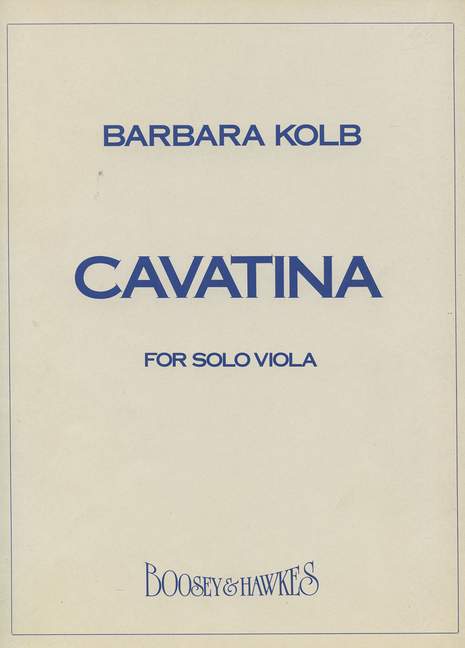 Cavatina, for viola. 9790051490288