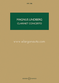 Clarinet Concerto, for clarinet and orchestra, study score