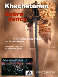 Sabre Dance, from Gayaneh, for piano. 9790060117473