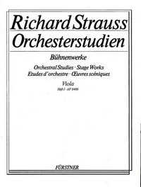 Orchestral Studies Stage Works: Viola Vol. 1, Guntram - Feuersnot