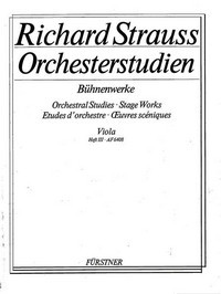 Orchestral Studies Stage Works: Viola Vol. 3, Elektra