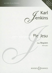 Pie Jesu, from Requiem, for soloists (SS), female choir (SSA) and piano, choral score