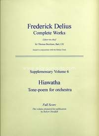 Hiawatha, for orchestra, score