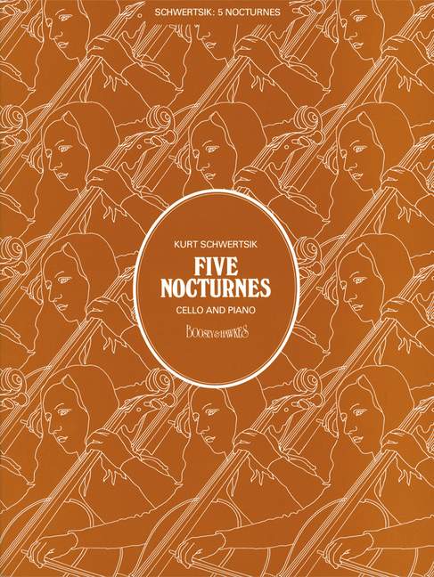 Five Nocturnes op. 10c, for cello and piano. 9790060023552