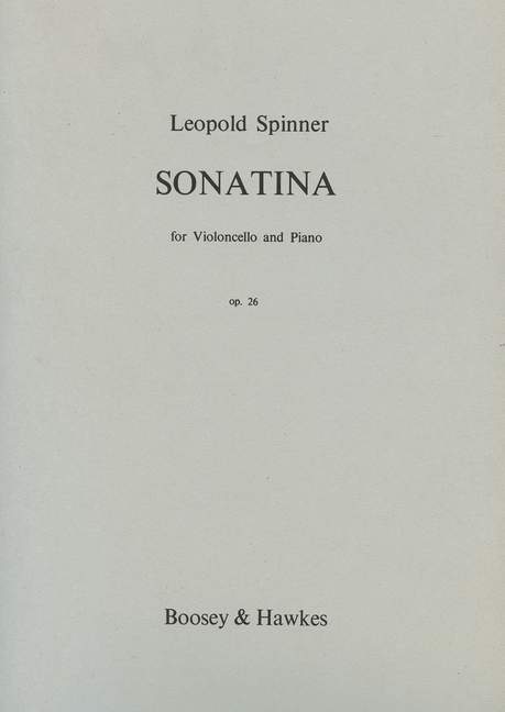 Sonatina op. 26, for cello and piano