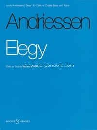 Elegy, for cello (double bass) and piano