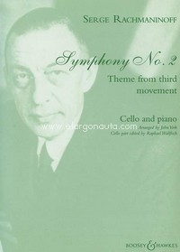 Symphony No. 2 op. 27, Theme from the 3rd part, for cello and piano