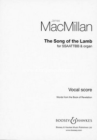 The Song of the Lamb, for mixed choir (SSAATTBB) and organ, choral score