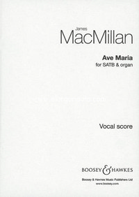 Ave Maria, for mixed choir (SATB) and organ, choral score. 9790060122835 Ave Maria, for mixed choir (SATB) and organ, choral score. 9790060122835