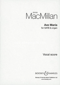 Ave Maria, for mixed choir (SATB) and organ, choral score