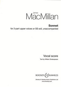 Sonnet, for 2 high voices or SS soloists