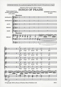 Songs of Praise, for mixed choir (SATB) and organ. 9790060123177