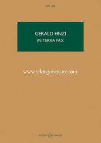 In Terra pax op. 39, Christmas Scene, for soloists (SBar), mixed choir (SATB) and orchestra, study score. 9780851627687