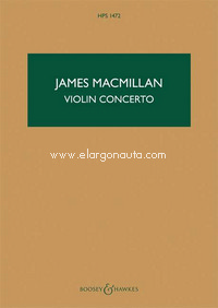 Violin Concerto, for violin and orchestra, study score. 9780851627984