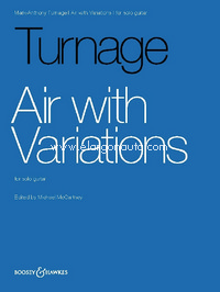 Air with Variations, for guitar. 9780851628660