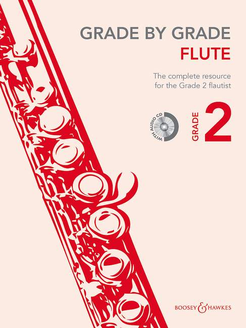 Grade by Grade - Flute, Grade 2, for flute and piano, edition with CD
